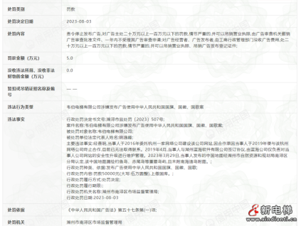 韋伯電梯有限公司網(wǎng)站地圖漏掉重要島嶼，被罰款5萬(wàn)元