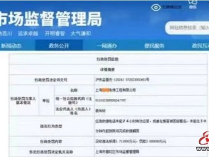上海：13分鐘到達(dá)電梯困人現(xiàn)場，救援用時36分鐘，維保被罰沒4.7萬！