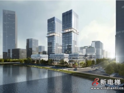 23臺(tái)康力4m/s高速梯！杭州廊灣科創(chuàng)中心雙子樓