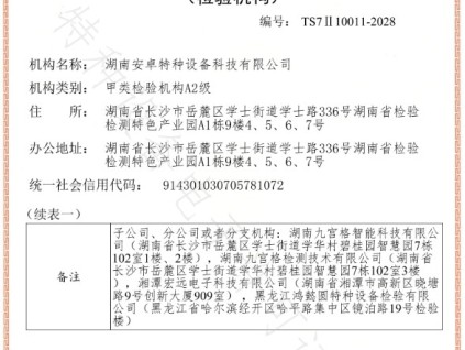重磅！湖南安卓特種設(shè)備科技有限公司作為唯一的民營企業(yè)獲得了A2級資質(zhì)