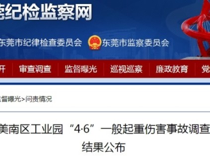 廣東東莞一起起重傷害事故，造成4人重傷2人死亡，6人予以追責問責?